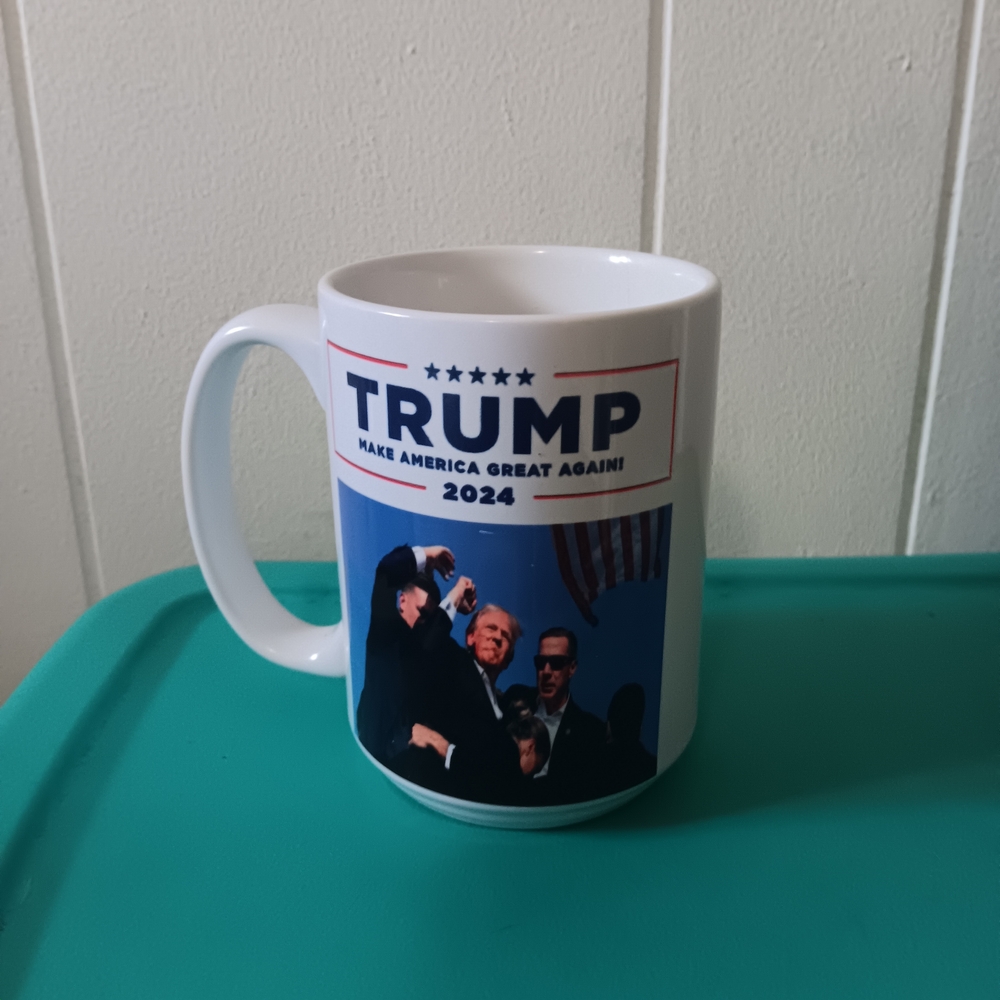 Trump 2024 White Political Campaign Coffee Mug